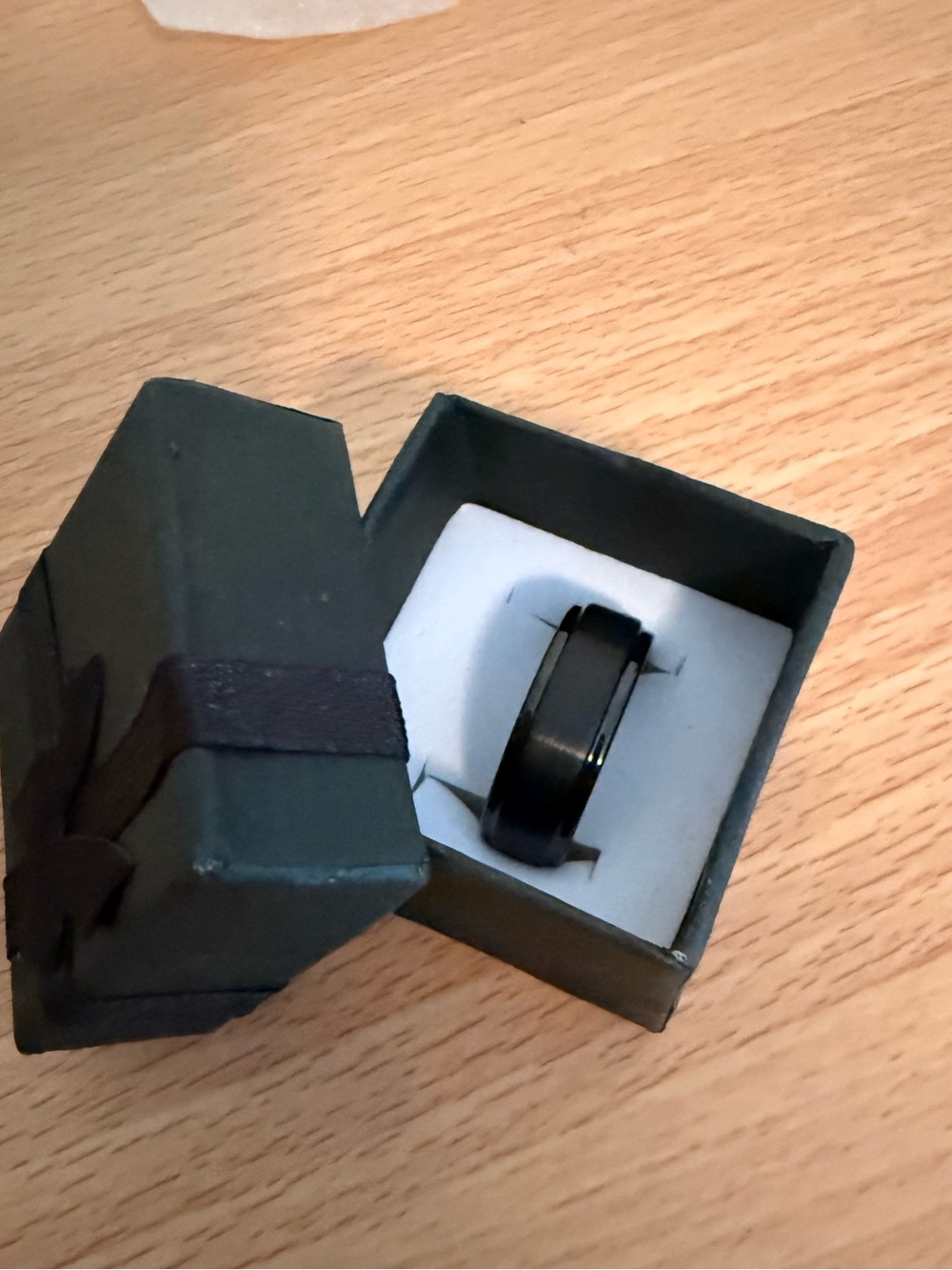 Men's Black Tungsten Wedding Band - Sleek Comfort Fit